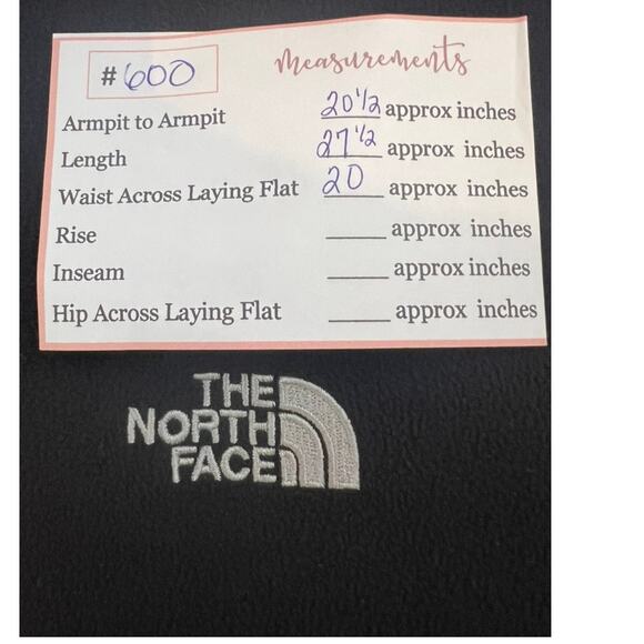 The North Face Black Long Sleeve Zip Up Warm Fleece 2 Pockets Jacket Size M - Picture 7 of 7